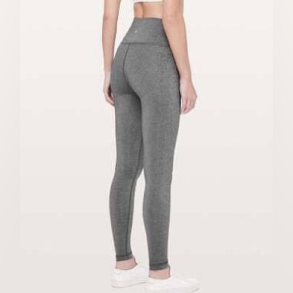 LULULEMON wunder under hi-rise tight luxtreme 28" heathered black size 6 - Picture 1 of 13